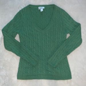 Green knit sweater size: s